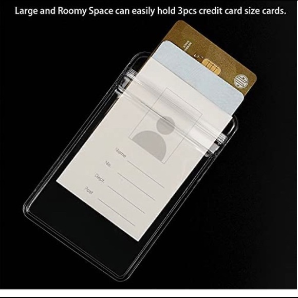 🆕 ID Badge Holder with 1 Clear ID Window - Picture 5 of 8